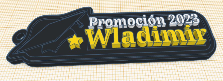 Llavero de promoción graduandos