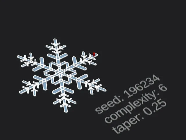 Customizable Easy Snowflake
