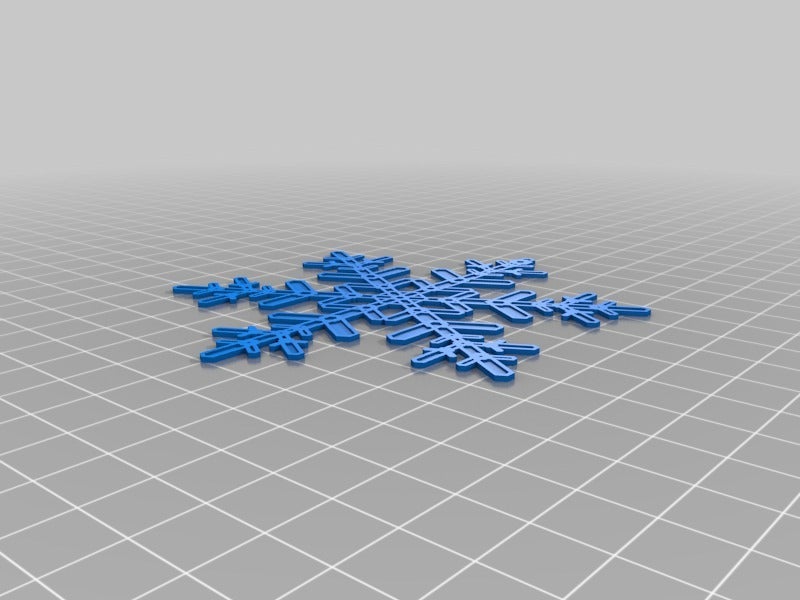 Miniatura 7 do modelo 3D Customizable Easy Snowflake