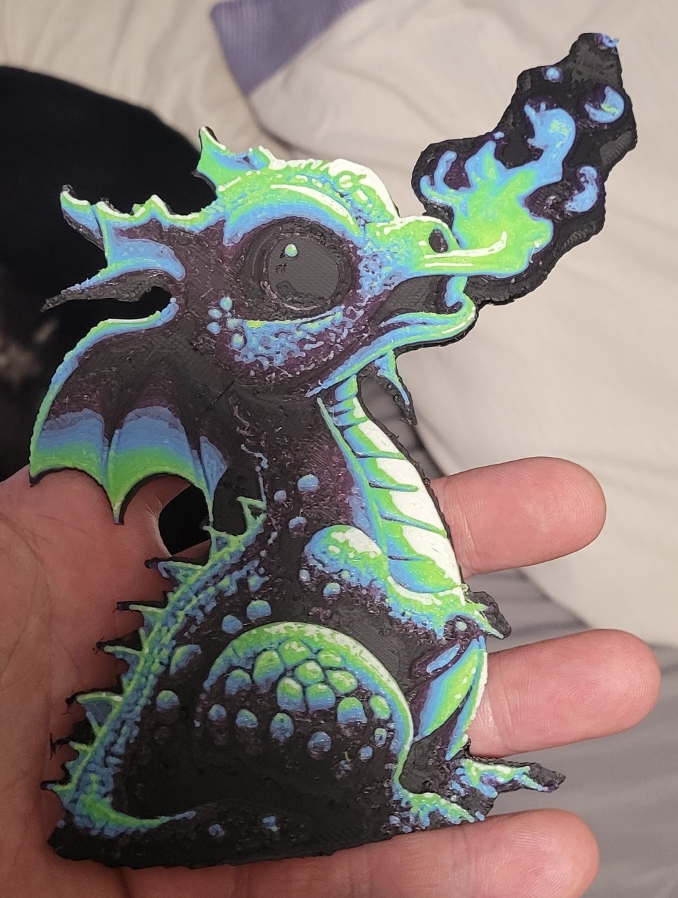 cute baby dragon hue forge painting