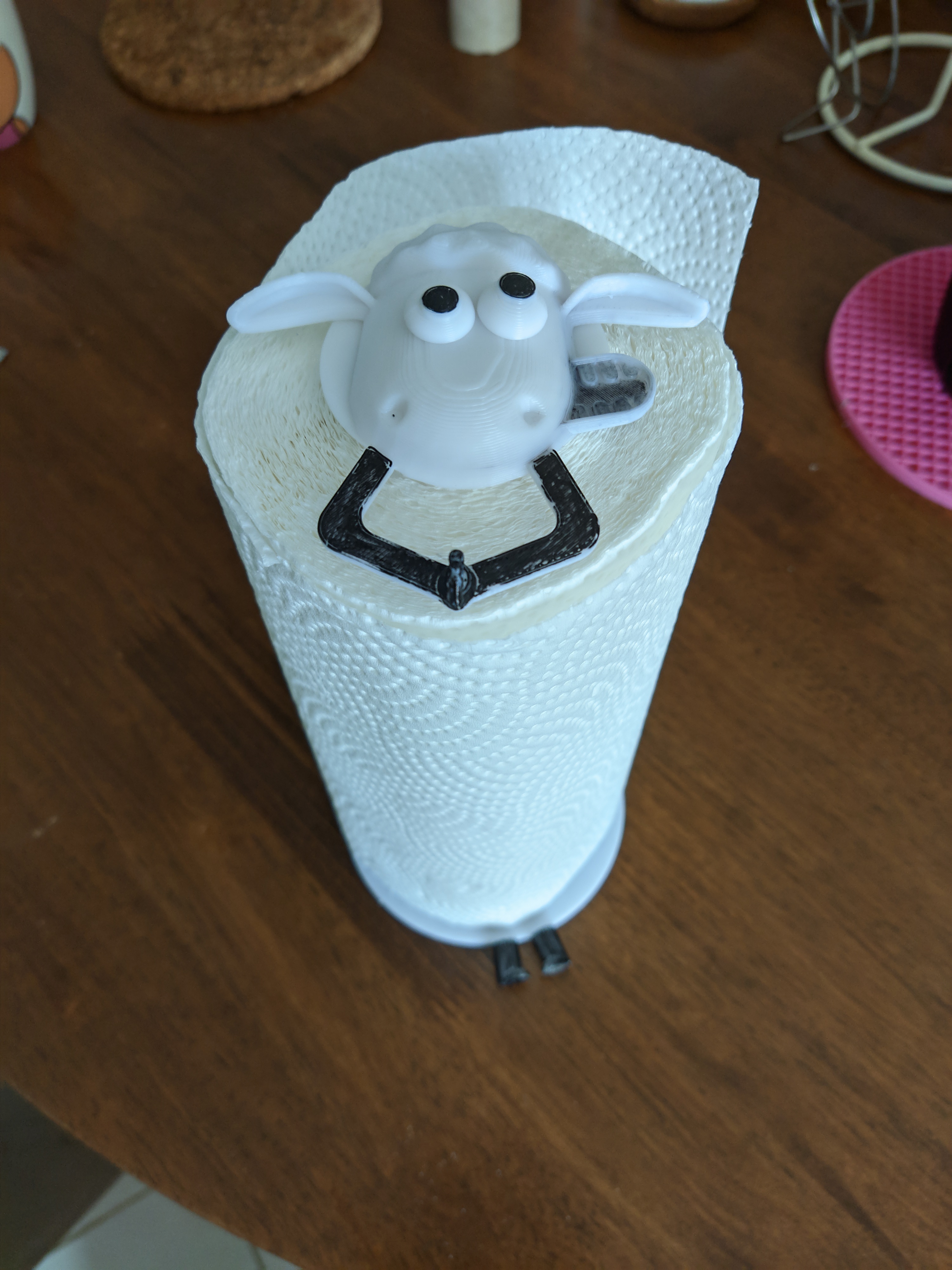 Praying Sheep Counter Top Paper Towel Holder
