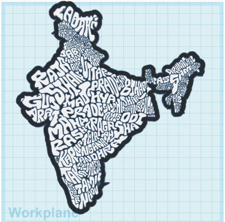 India map with new states outline drawing | How to draw India map with new  States step by step - YouTube