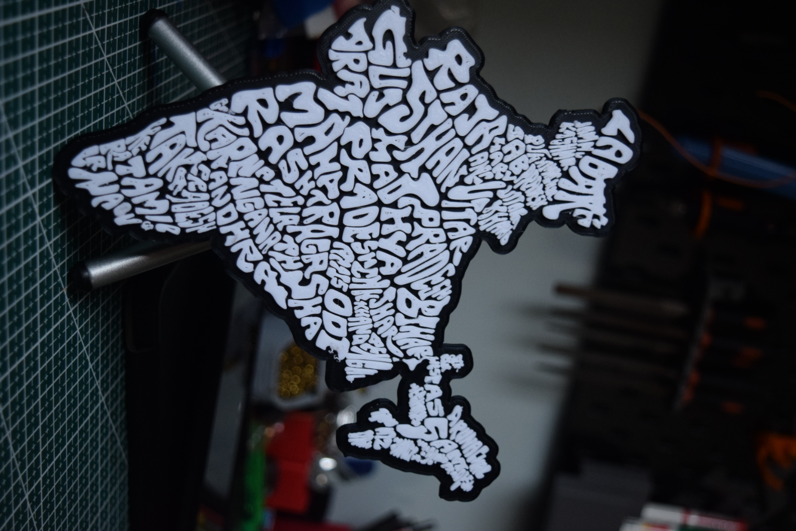 3D Printed India Geography Wall Art by MadRajib | Download free STL ...