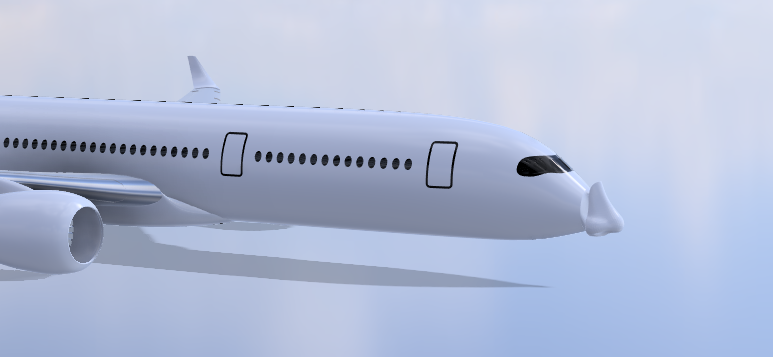 A350 with an actual nose