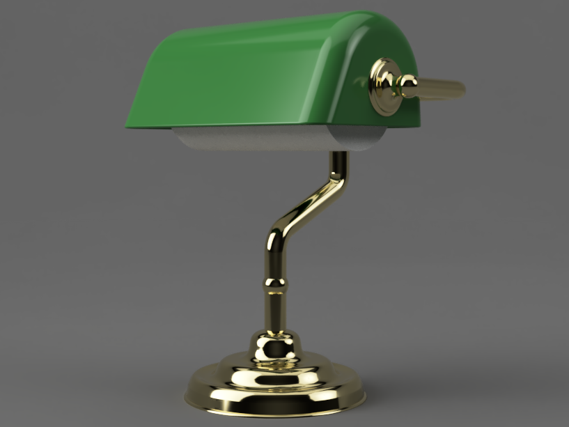 Banker's Lamp Paper Towel Dispenser by Efe Özbal Download free STL