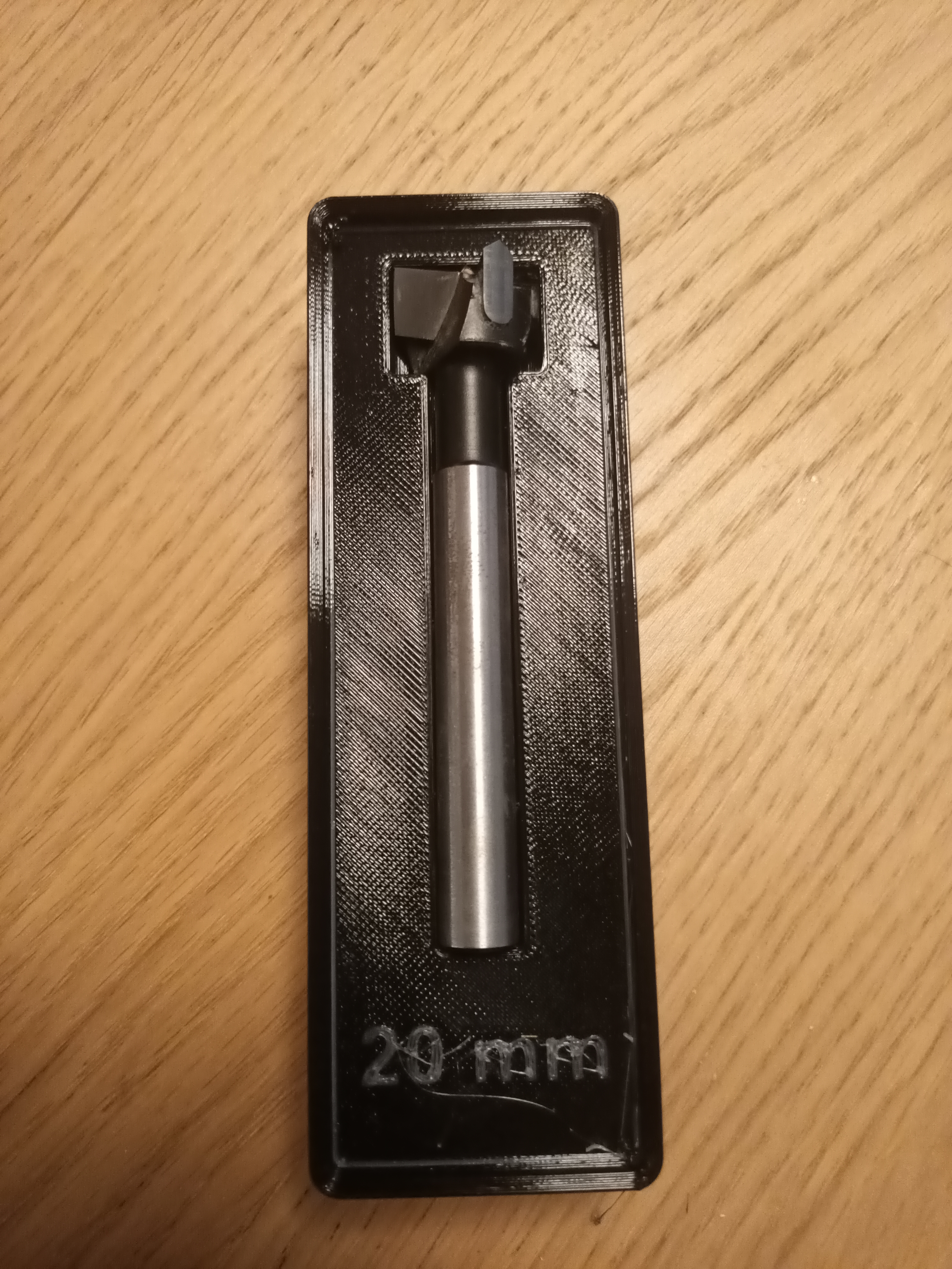 Gridfinity forstner drill bit holders