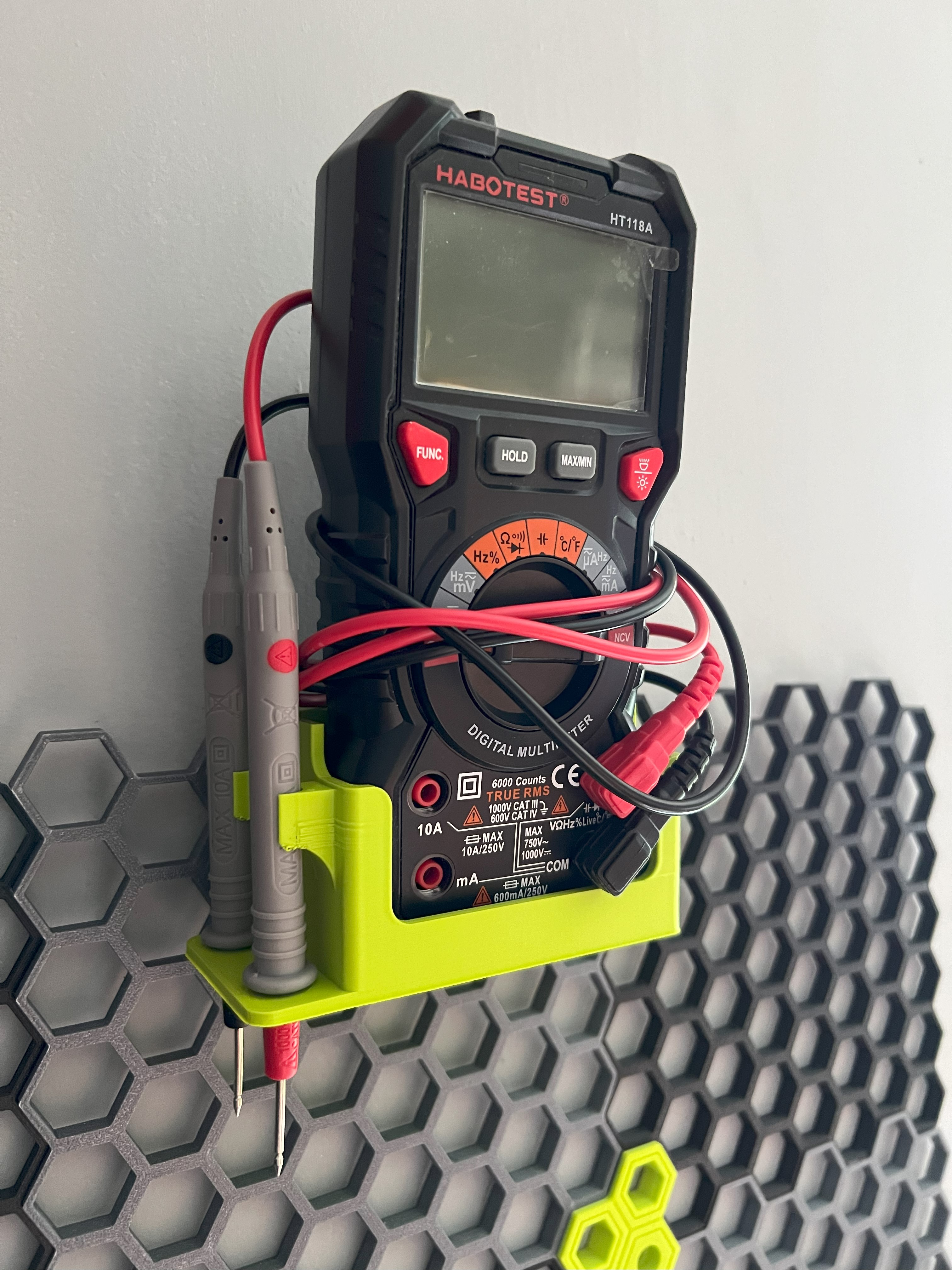 Honeycomb wall Screw This! Multimeter bigger