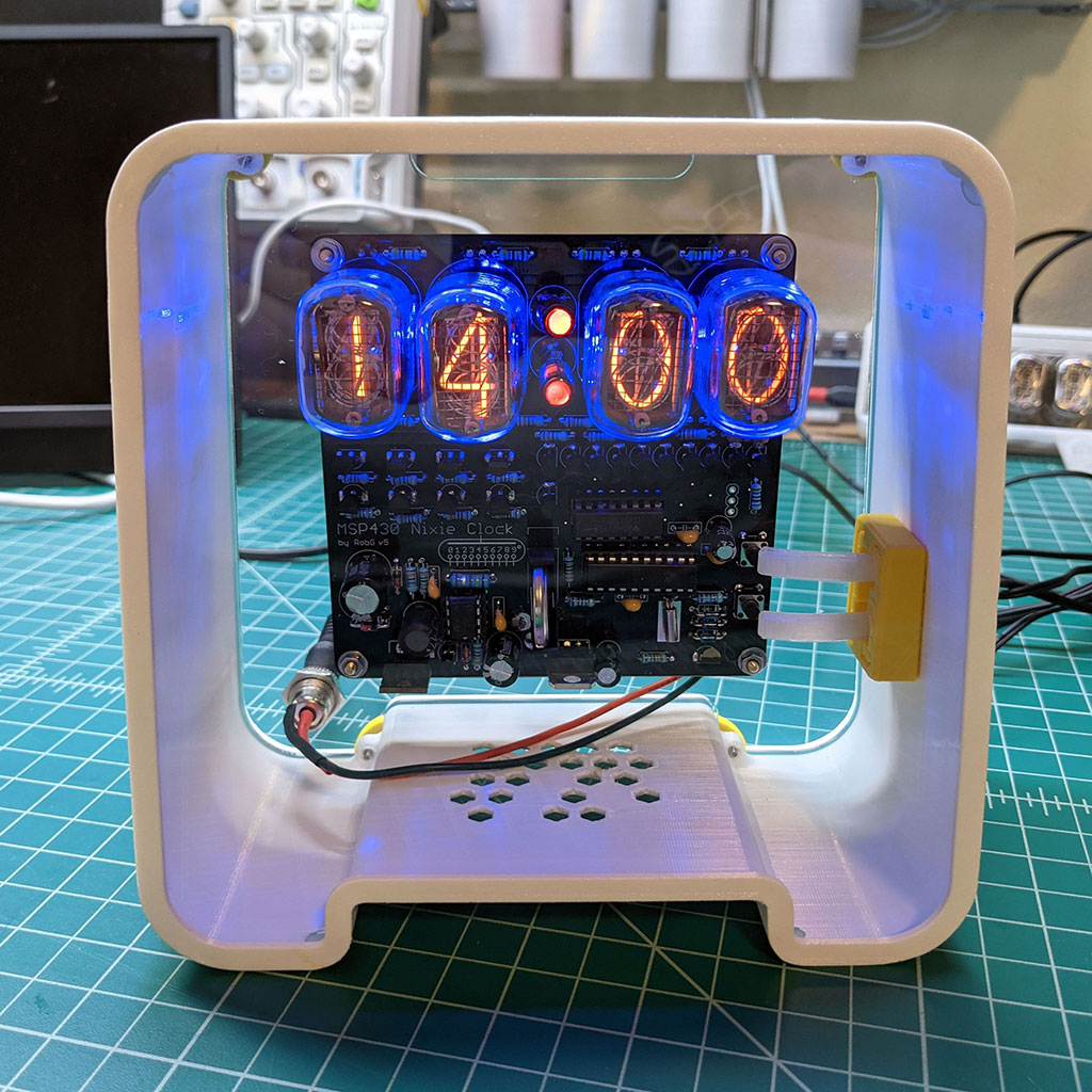 Miniatura 3 do modelo 3D MSP430 Nixie Clock Enclosure