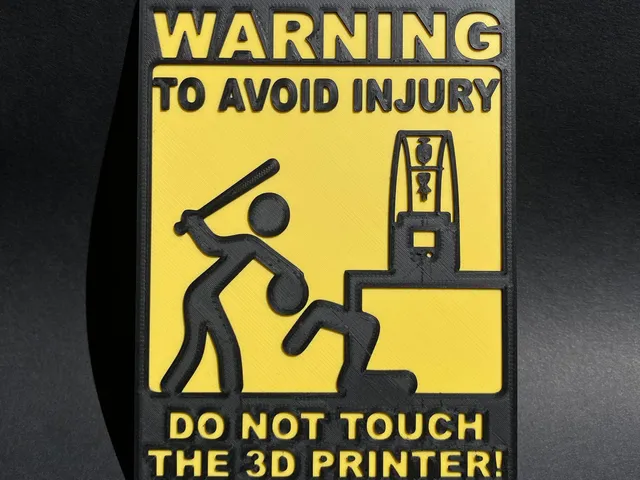 3D printer warning sign MSLA (Remix)