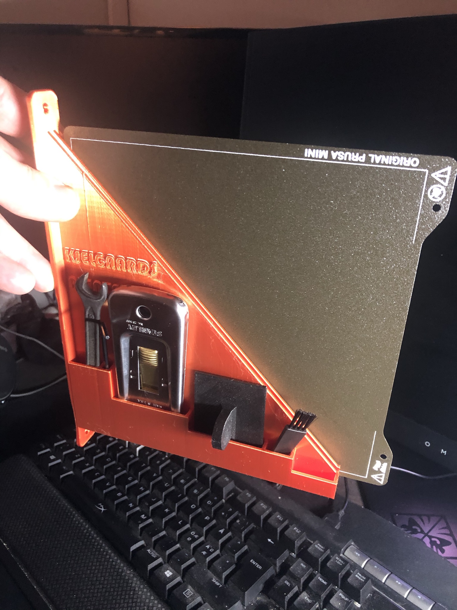 Wall hanged Bedplate, tools etc holder