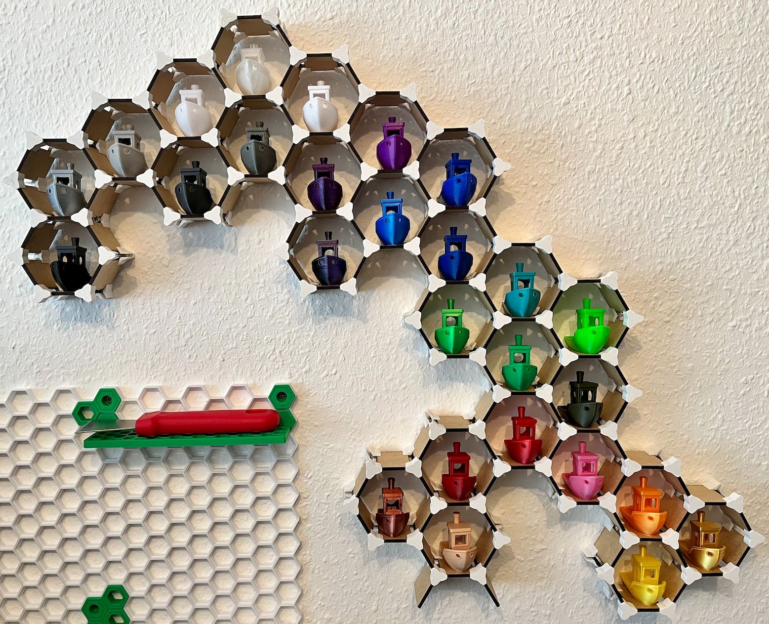 Hexagonregal / Setzkasten / Minishelf