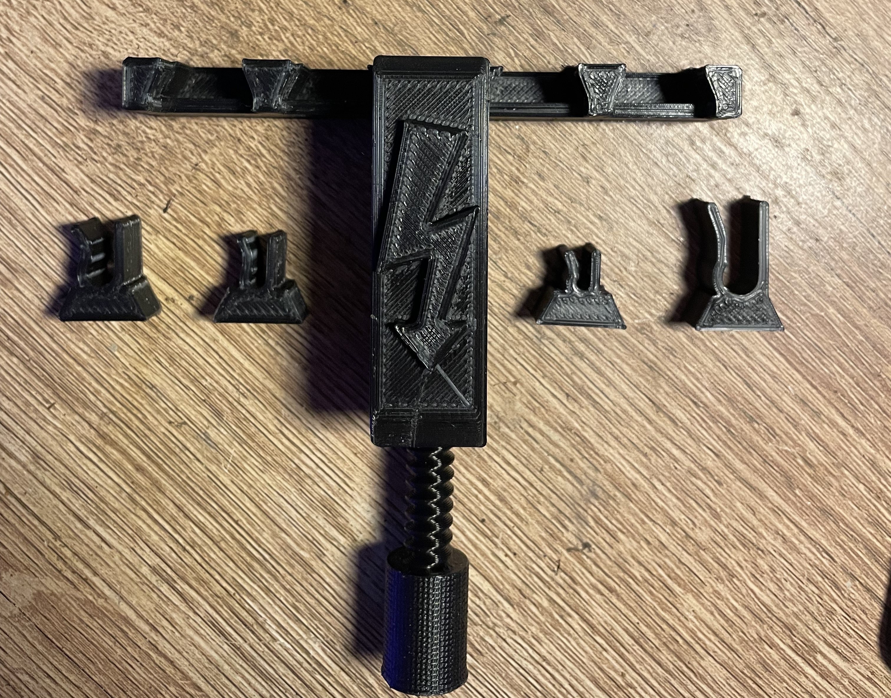 Modular cabel organizer for Desk 3D model by Mister4D