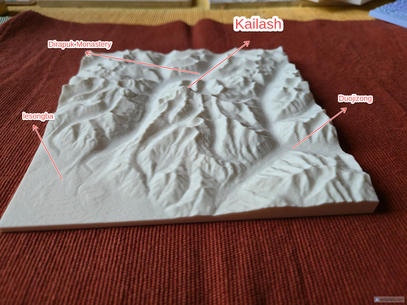 Kailash Mountain , 1:120 000, VE 1.0 3D model