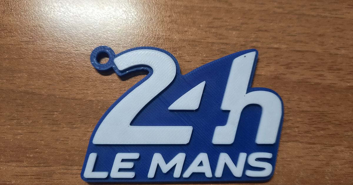 24 Hours Le Mans Logo - Keychain by Luke-Leek-98 | Download free STL ...