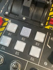 Tactile VR button caps for Virpil (Honyone PB26) push buttons