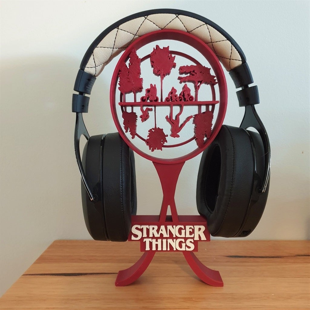 Miniatura 3 do modelo 3D Stranger Things Headphone Stand