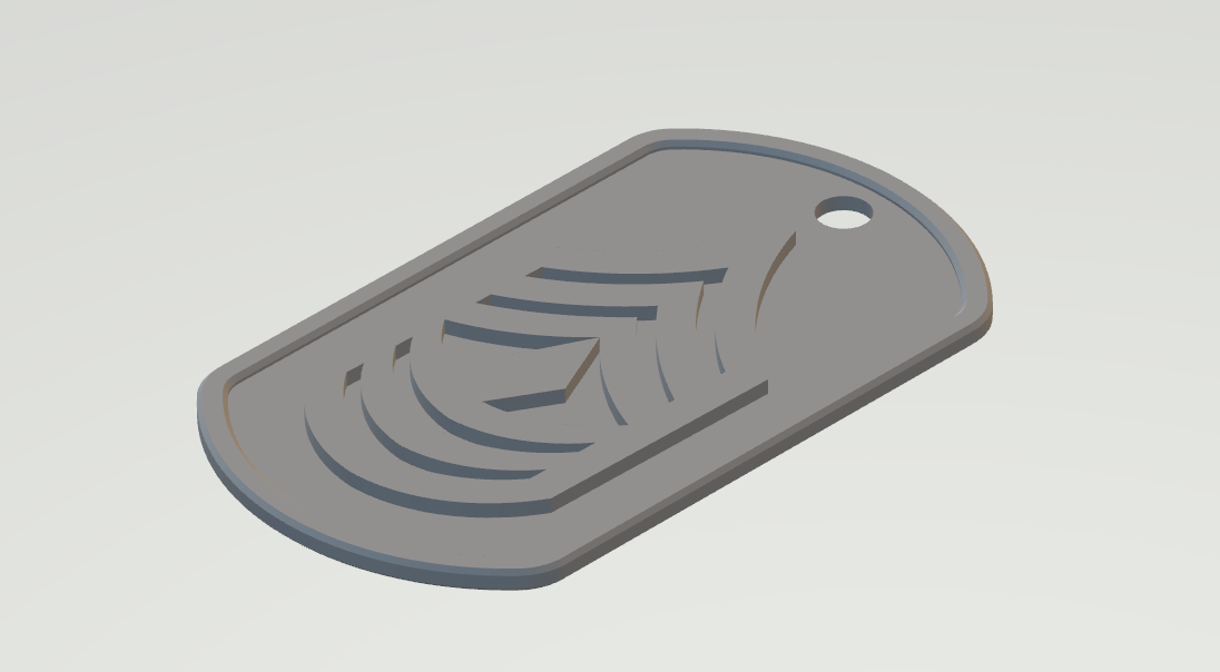 USMC First Sergeant Rank Dog Tag