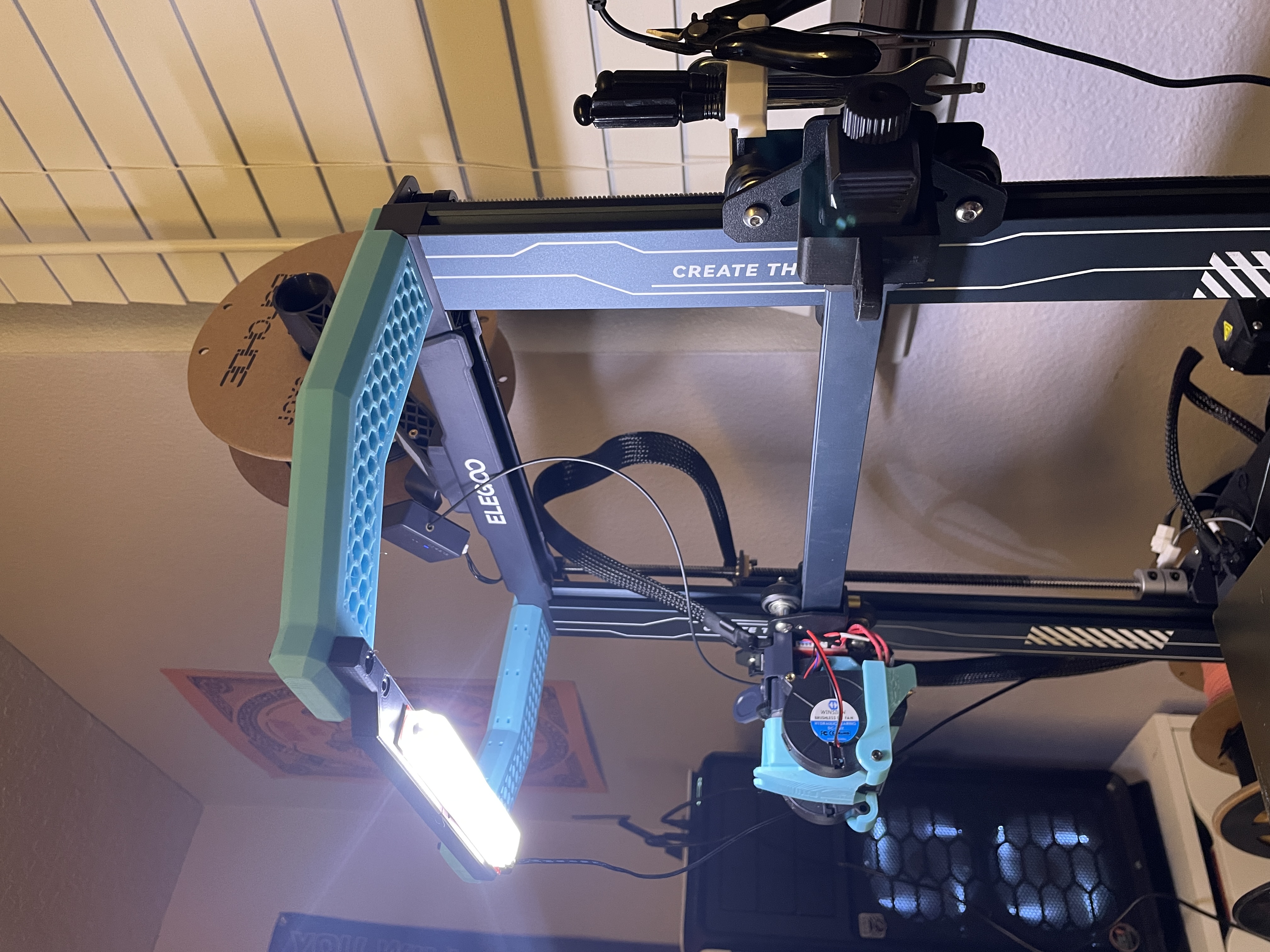 Neptune 3 Pro Light Bar Top Relocation Mod