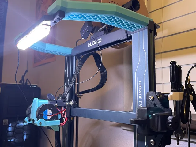 Neptune 3 Pro Light Bar Top Relocation Mod