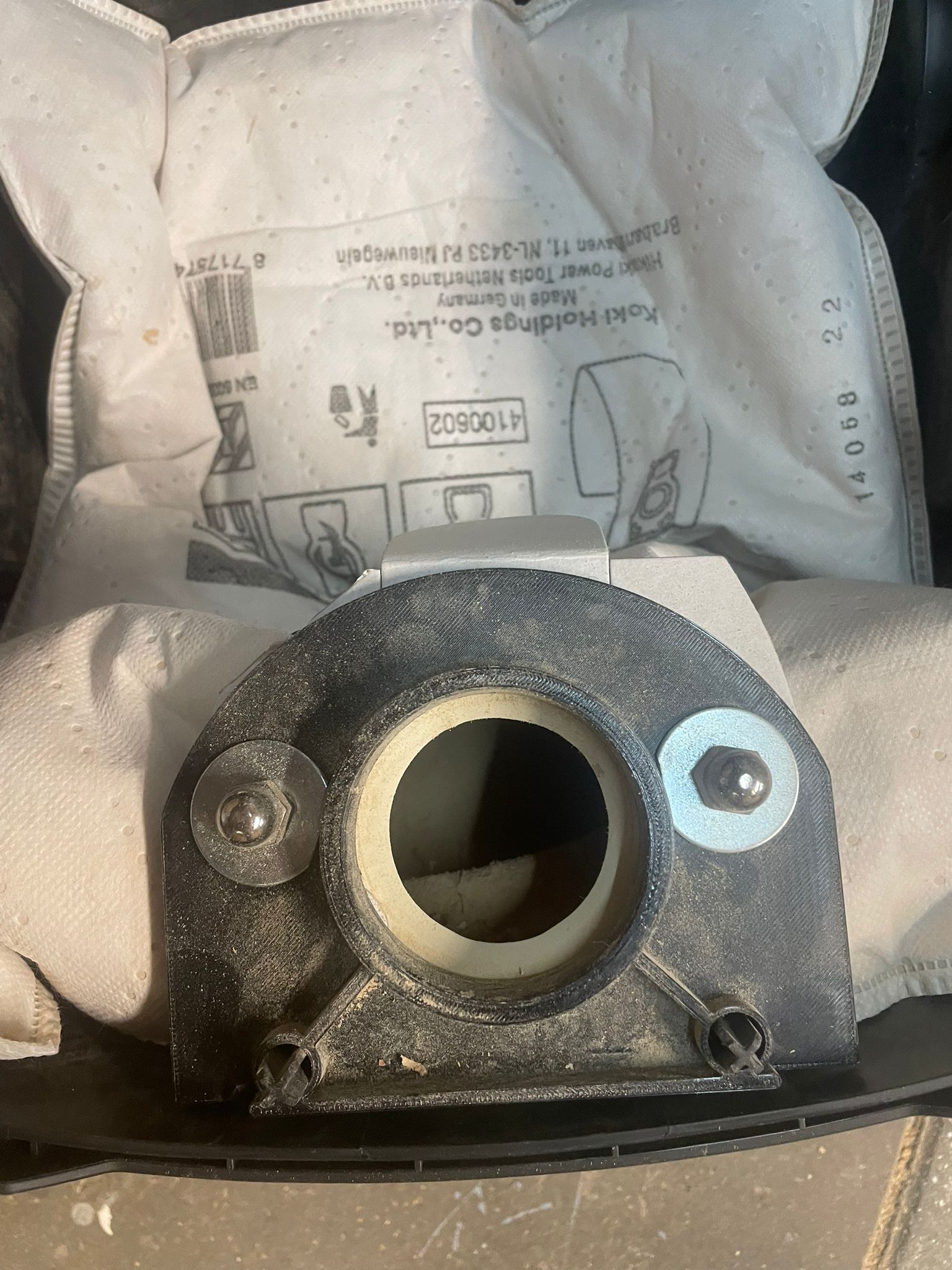 Hikoki Dust vacuüm bag holder for different bags