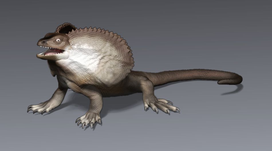 Frilled Lizard Statue by DragonArtist15 | Download free STL model ...