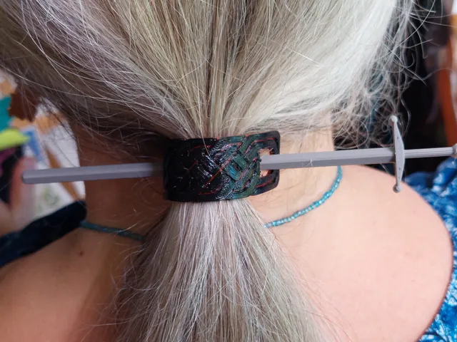 Celtic knot hair  clip