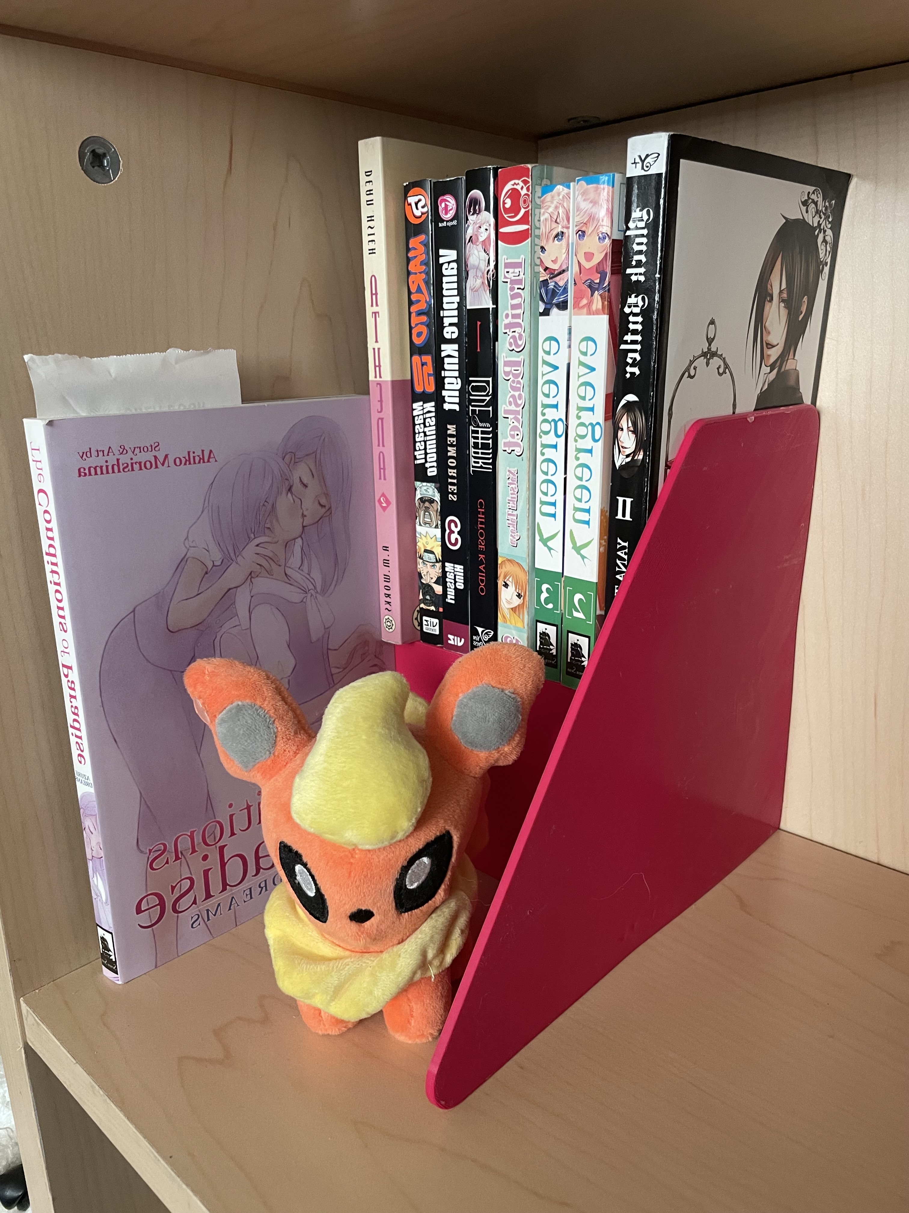 Manga Bookshelf Riser With Right Hand Bookend