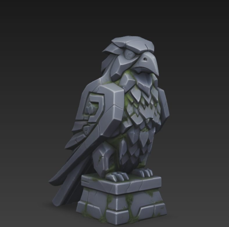 Crow statue