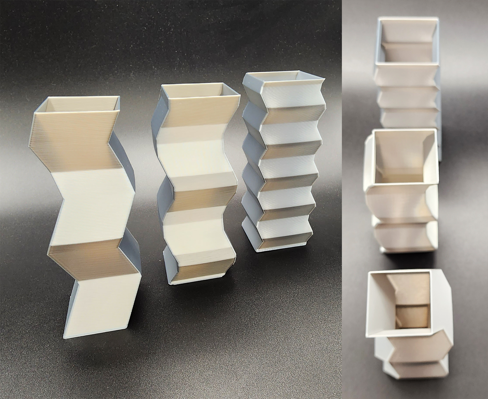 Modern Square Vase Set