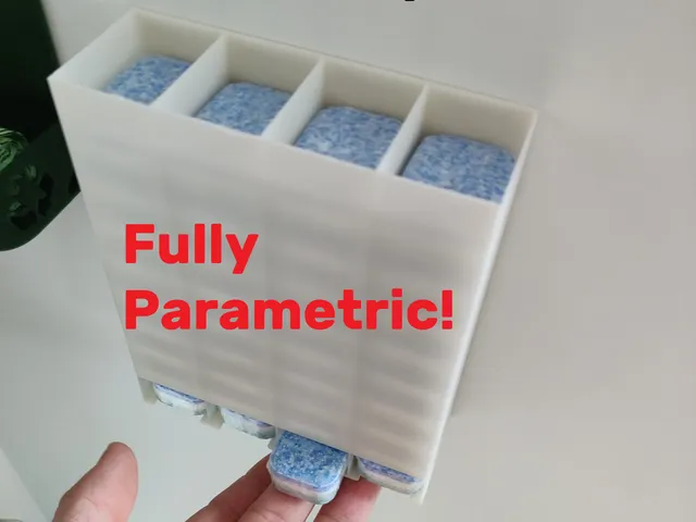Parametric dispenser - dishwasher tablets and more