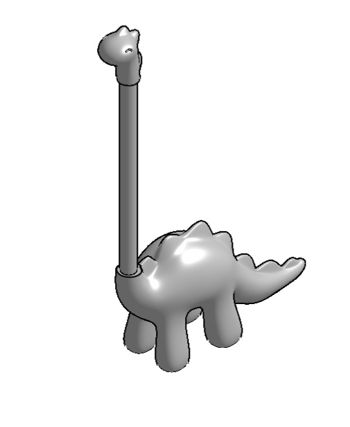Cute Dino Paper towel holder