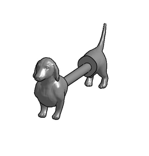 Dachshund paper towel holder