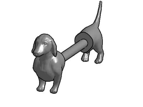 Dachshund paper towel holder