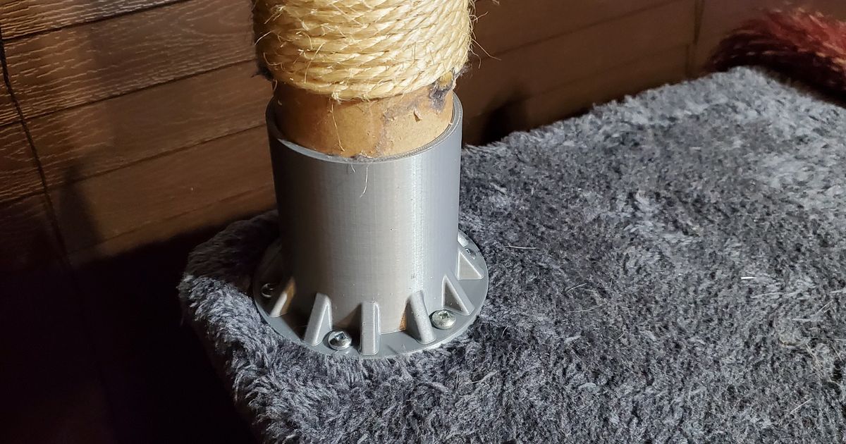 Cat Tree Wobble Adaptor by Justin Download free STL model