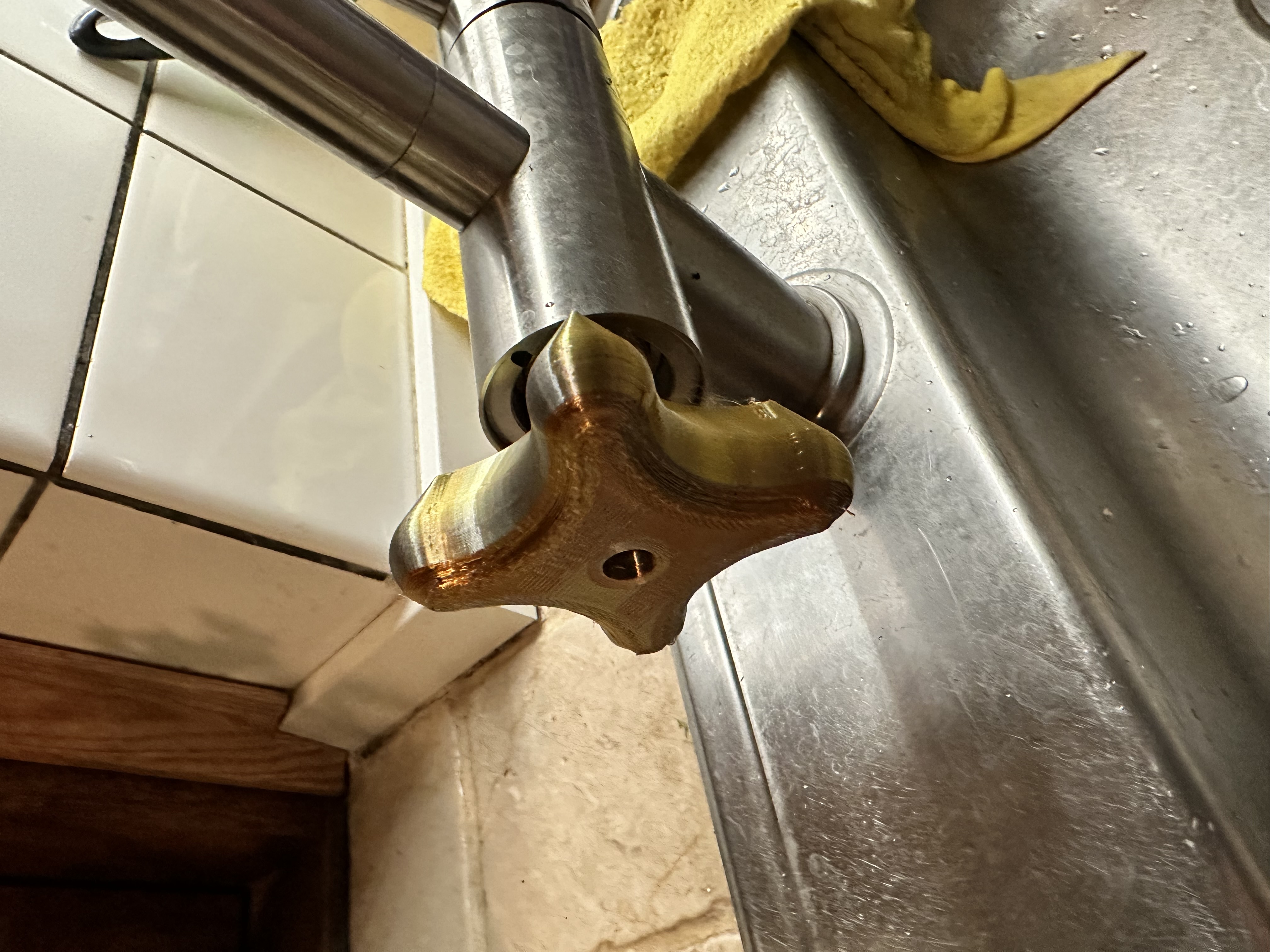 Knob for boiler tap