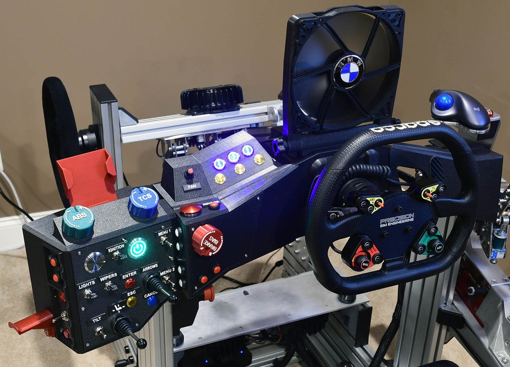 Button Box System for SimLab Vertical mount by RCHeliGuy Download