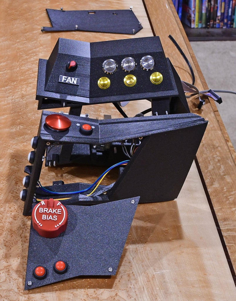 Button Box System for SimLab Vertical mount by RCHeliGuy Download