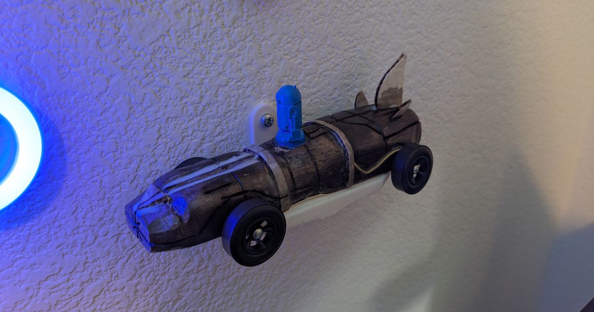 Pinewood Derby Car Wall Display Mount by Dorian Todd Download free