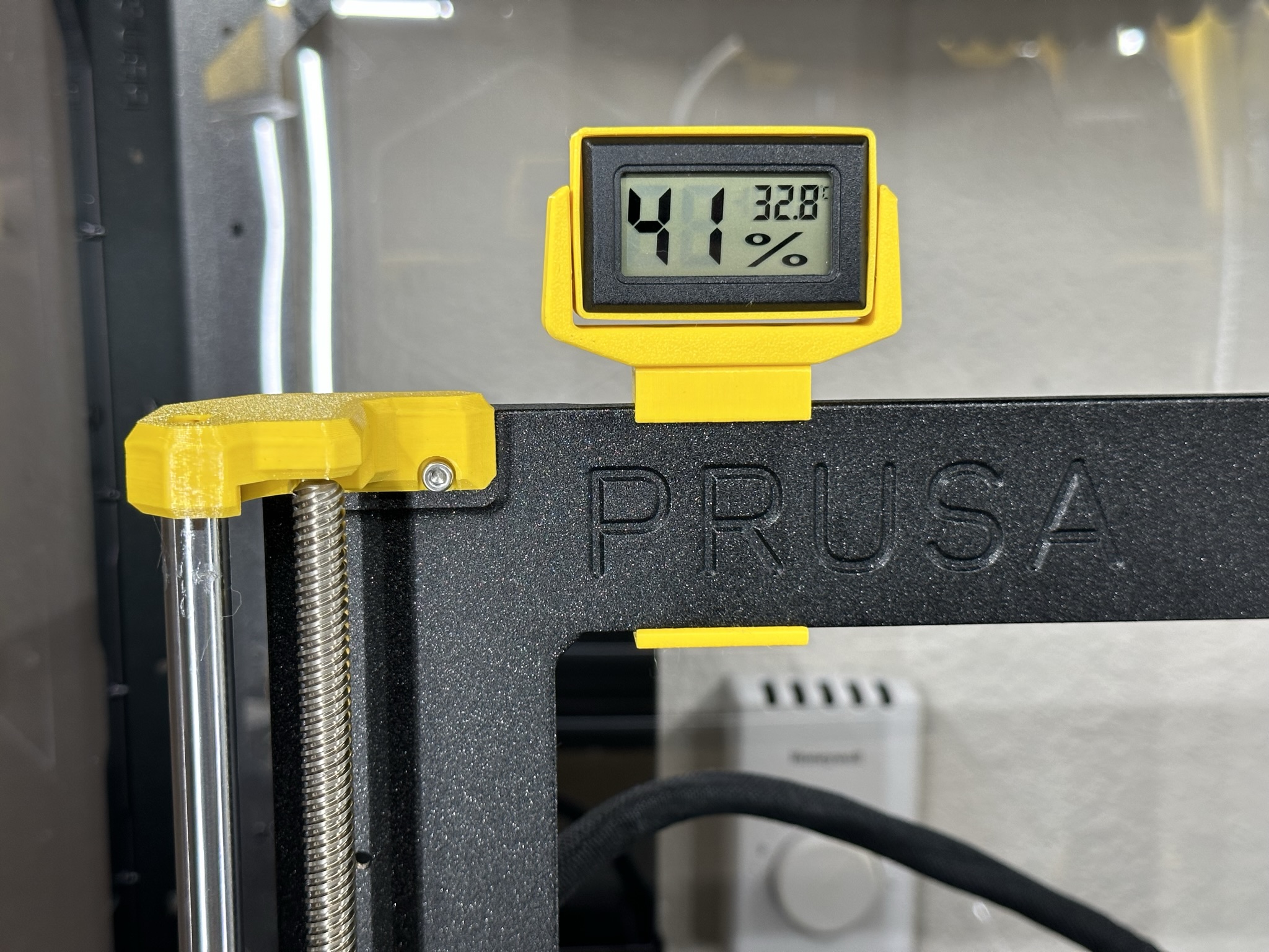 Thermometer Bracket for Top of Prusa MK3/MK4 with Swivel
