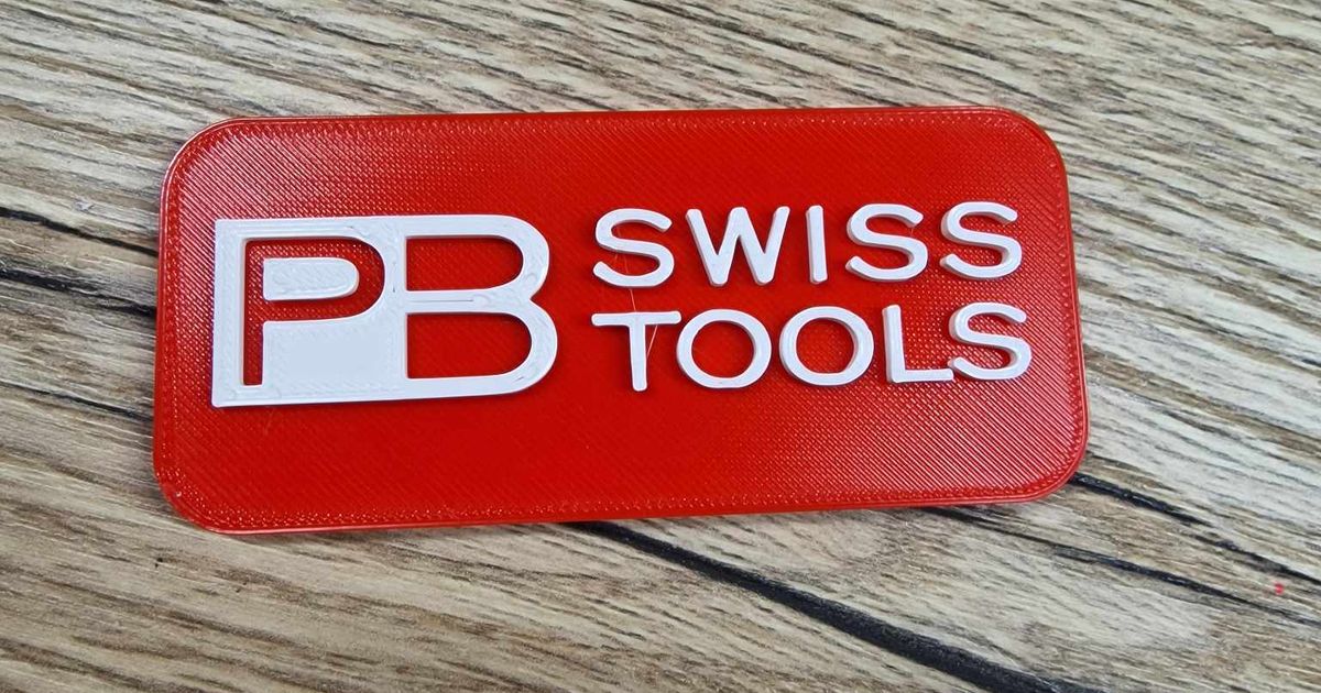 PB Swiss Tools logo by 3D-PrintThing | Download free STL model ...