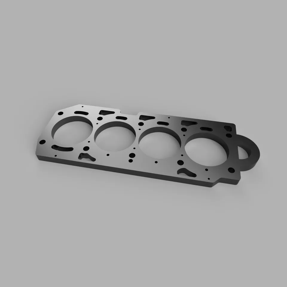 4 Cylinder Engine Head Gasket Keychain