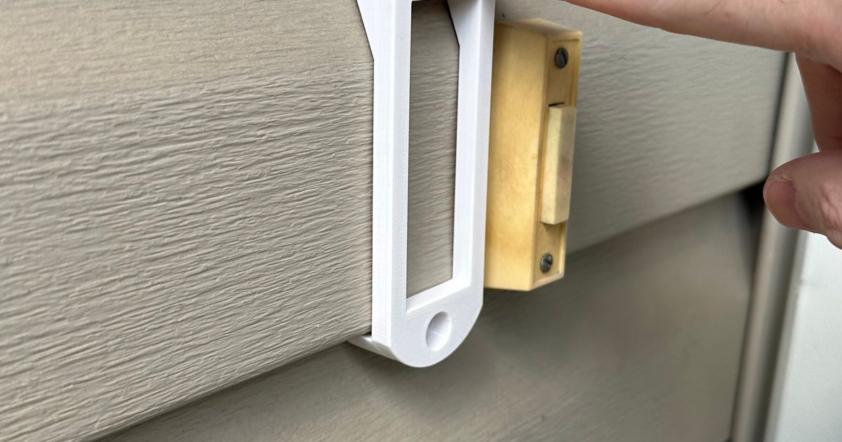 Arlo wired video doorbell vinyl siding mount bracket by Jason