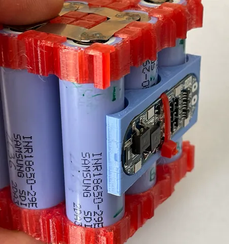 3S 3P lipo battery BMS holder (18650 battery - 3S3P)