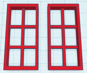 G scale front and back windows by ATrain08 | Download free STL model ...