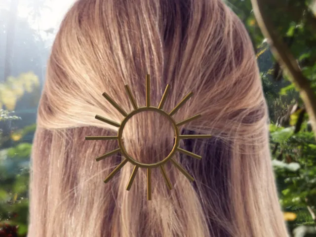 Sun Hair Pin Slide