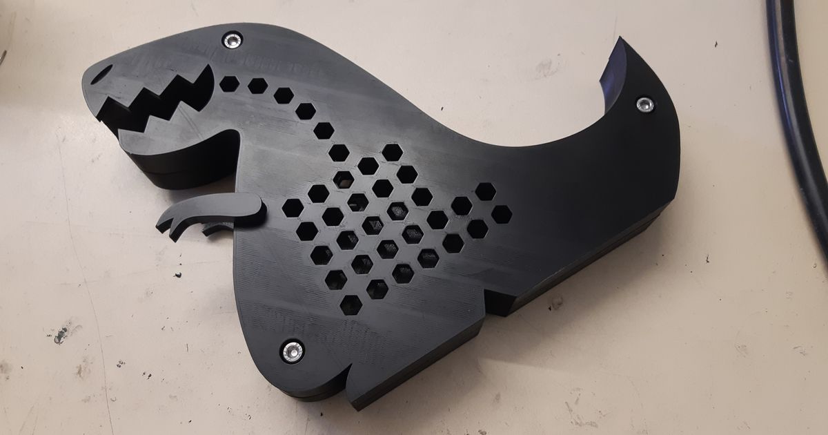 TRex Coin Chomper // Dinosaur Piggy Bank by MaximilianS. Download