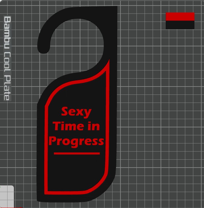 Sexy Time Door Sign Front yes back of sign no.