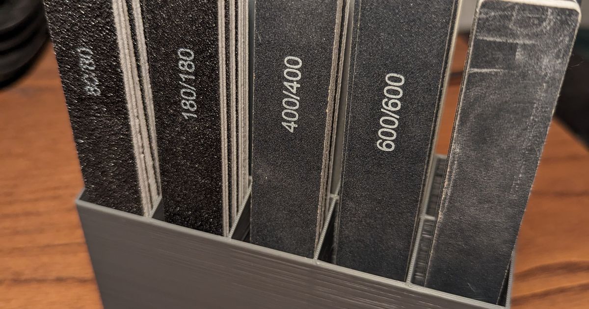 Sanding stick holder by Smurfbyter Download free STL model