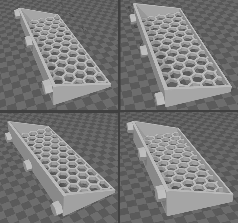 Honeycomb Screwdriver Holder / Shelf Remix for HSW - Multiple Version