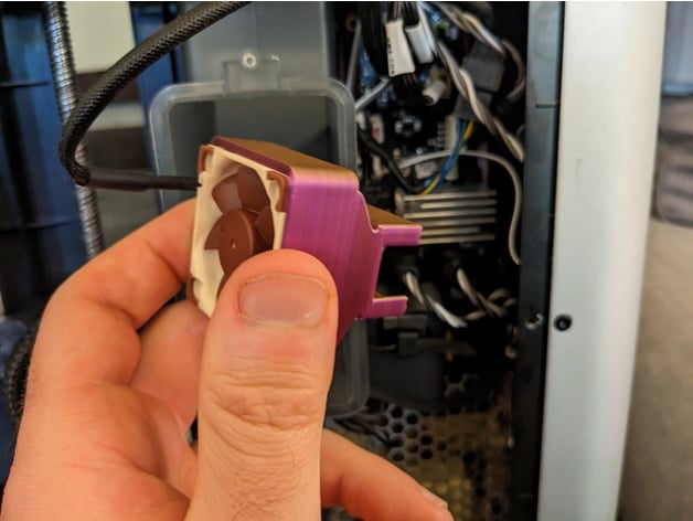Bambu X1 Carbon MC board Noctua fan housing
